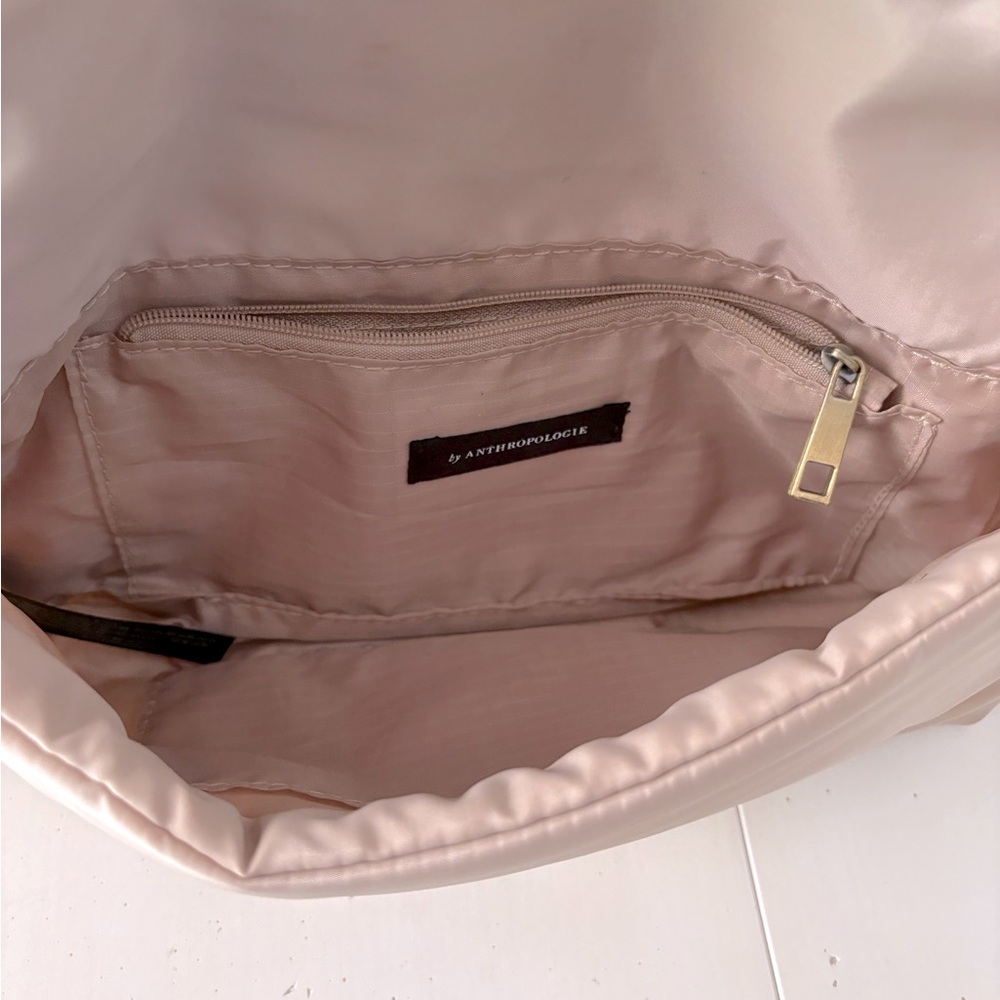 The Lark Puffy Woven Crossbody Bag light weight Sand Cream color - Picture 5 of 13